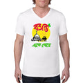 Bengali Lightweight Fashion V-Neck T-Shirt - Bosonto Ese Gache