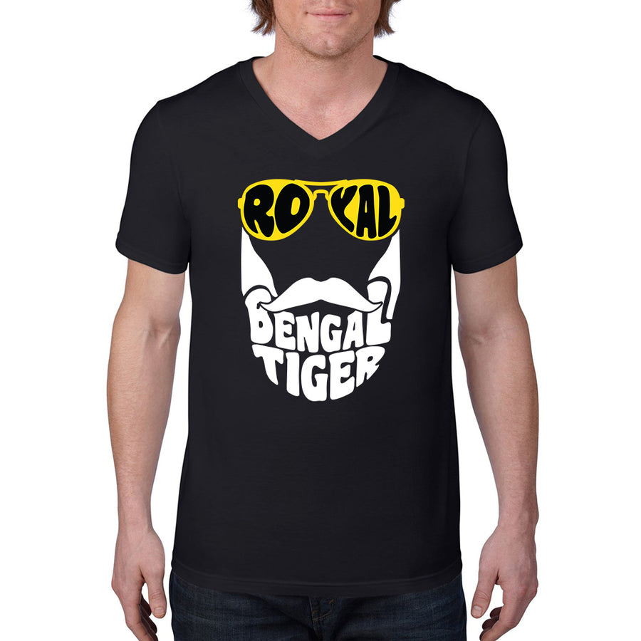 Bengali Lightweight Fashion V-Neck T-Shirt - Royal Bengal Tiger