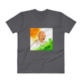 Men's V- Neck T Shirt - Mahatma Gandhi