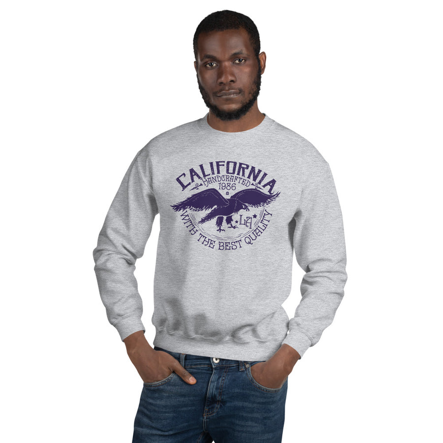 Unisex Crewneck Sweatshirt - California- LA- Eagle