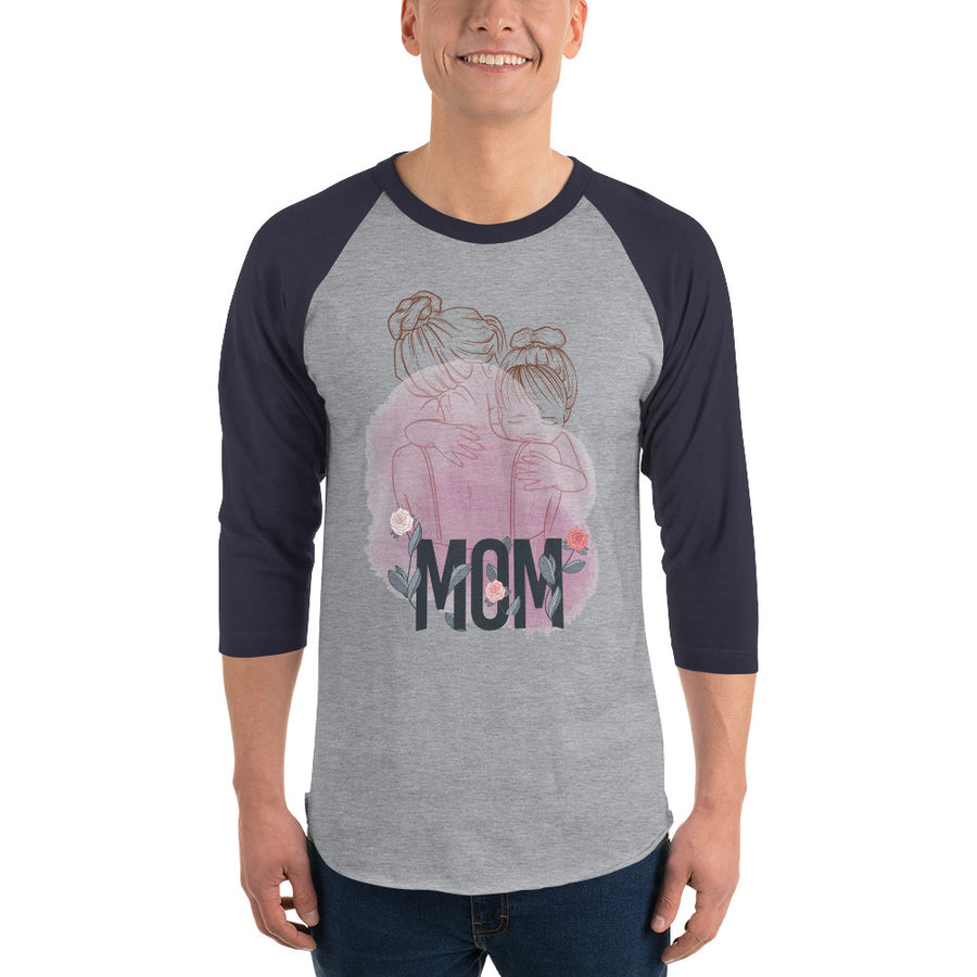 Men's 3/4th Sleeve Raglan T- Shirt - Mom-2