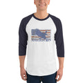 Men's 3/4th Sleeve Raglan T- Shirt - American