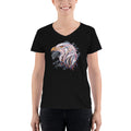 Women's V-Neck T-shirt - Eagle Doodle- Color