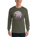 Men's Long Sleeve T-Shirt - Eagle Doodle- Color