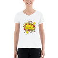 Women's V-Neck T-shirt - The Musical Festival