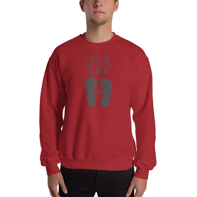 Unisex Crewneck Sweatshirt - Flip-Flop through Life