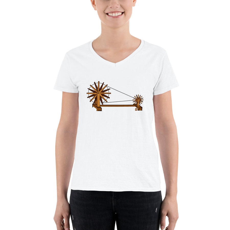 Women's V-Neck T-shirt - The Charkha