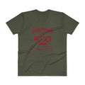 Men's V- Neck T Shirt - Everything gets better with coffee