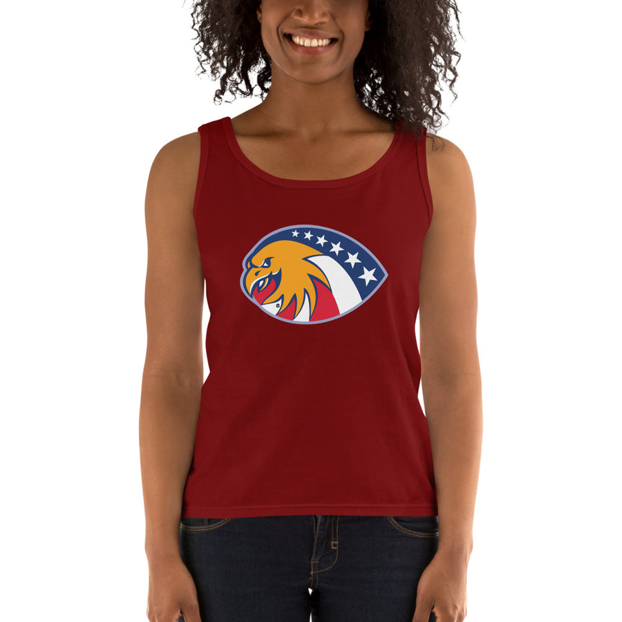 Women's Missy Fit Tank top - 6 Stars in a circle- Eagle Design
