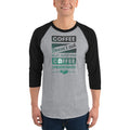 Men's 3/4th Sleeve Raglan T- Shirt - Coffee Understands