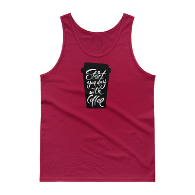 Men's Classic Tank Top - Start your day with coffee