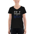 Women's Casual V-Neck Shirt - Fifty Shades of Bitch