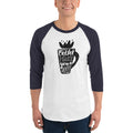 Men's 3/4th Sleeve Raglan T- Shirt - Coffee makes your day better