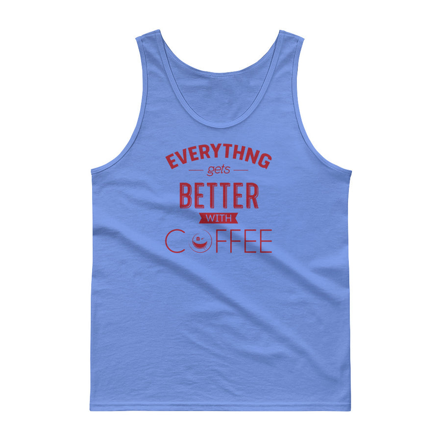 Men's Classic Tank Top - Everything gets better with coffee