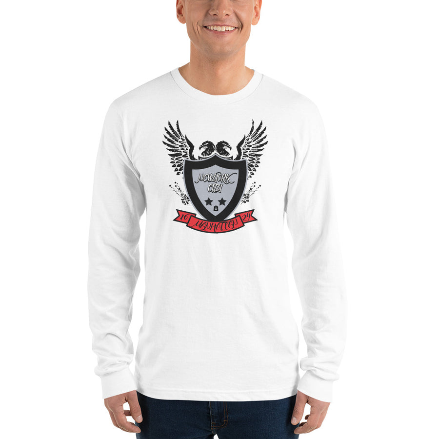 Unisex Long Sleeve T-shirt - NewYork City Eagle Shield