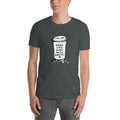 Men's Round Neck T Shirt - Good days start with coffee- Takeaway cup