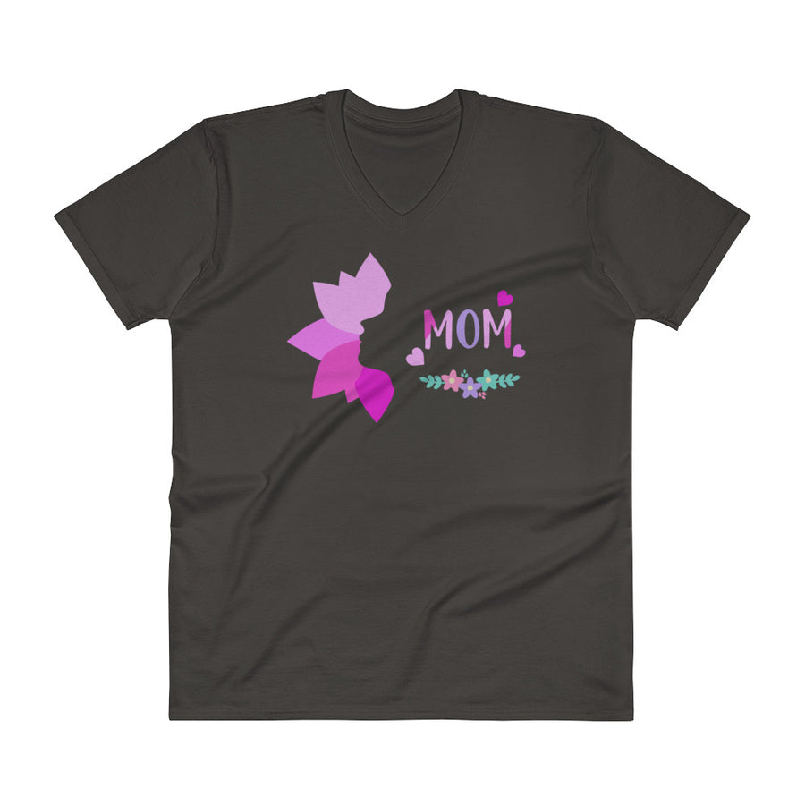 Men's V- Neck T Shirt- Mom