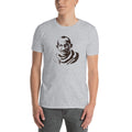Men's Round Neck T Shirt - Gandhi- Silouhette