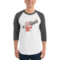 Men's 3/4th Sleeve Raglan T- Shirt - Narendra Modi- Warrior