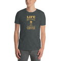 Men's Round Neck T Shirt - Life begins after coffee
