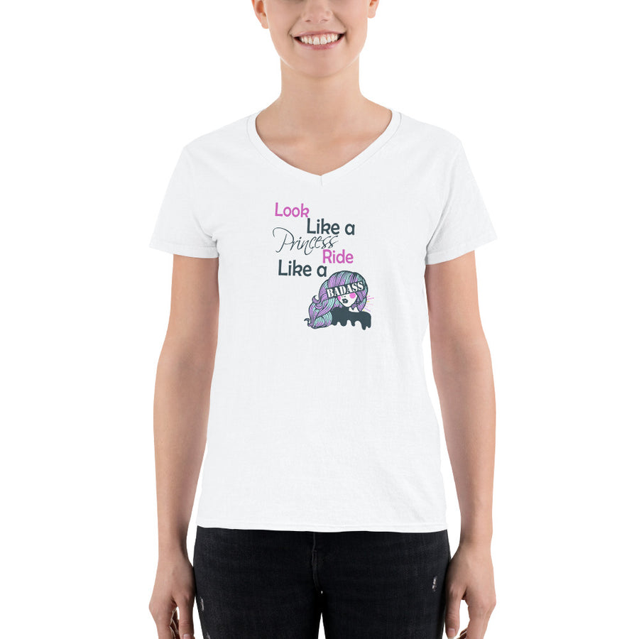Women's V-Neck T-shirt - Looks Like a Princess