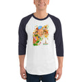 Men's 3/4th Sleeve Raglan T- Shirt - Indian Freedom Fighters