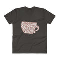 Men's V- Neck T Shirt - Good days start with coffee