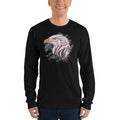 Unisex Long Sleeve T-shirt - Eagle Doodle- Color