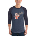 Men's 3/4th Sleeve Raglan T- Shirt - Narendra Modi- Warrior