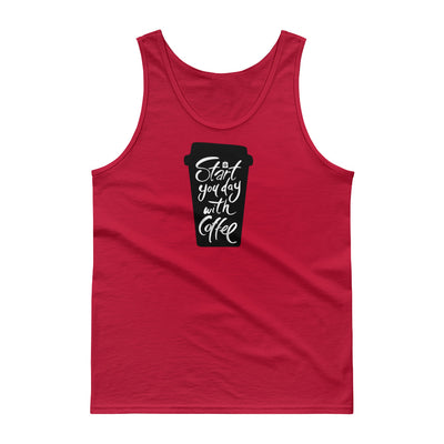 Men's Classic Tank Top - Start your day with coffee