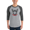 Men's 3/4th Sleeve Raglan T- Shirt - NewYork City Eagle Shield