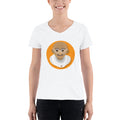 Women's V-Neck T-shirt - Gandhiji- Caricature