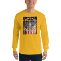 Men's Long Sleeve T-Shirt - Proud to be an American- Eagle & Flag