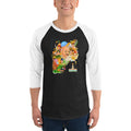 Men's 3/4th Sleeve Raglan T- Shirt - Indian Freedom Fighters