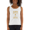 Women's Missy Fit Tank top - Life begins after coffee