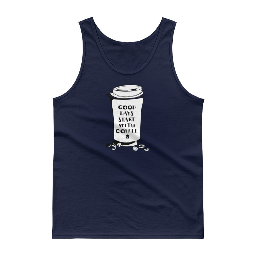 Men's Classic Tank Top - Good days start with coffee- Takeaway cup