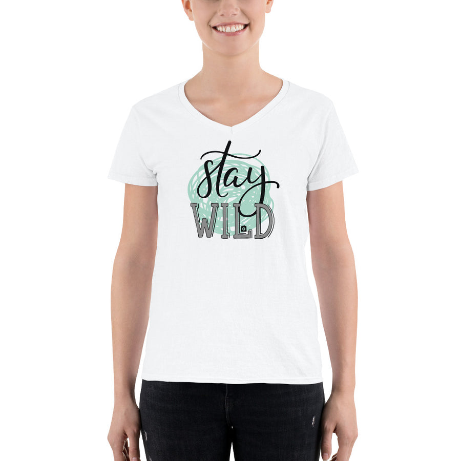 Women's V-Neck T-shirt - Call of the Wild
