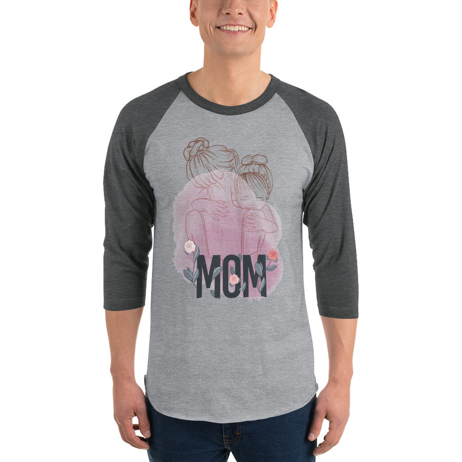 Men's 3/4th Sleeve Raglan T- Shirt - Mom-2