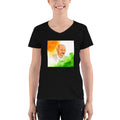Women's V-Neck T-shirt - Mahatma Gandhi