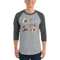 Men's 3/4th Sleeve Raglan T- Shirt - Father's day 3