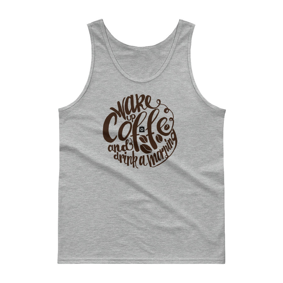 Men's Classic Tank Top - Wake up  & drink a morning coffee