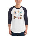 Men's 3/4th Sleeve Raglan T- Shirt - Father's day 3