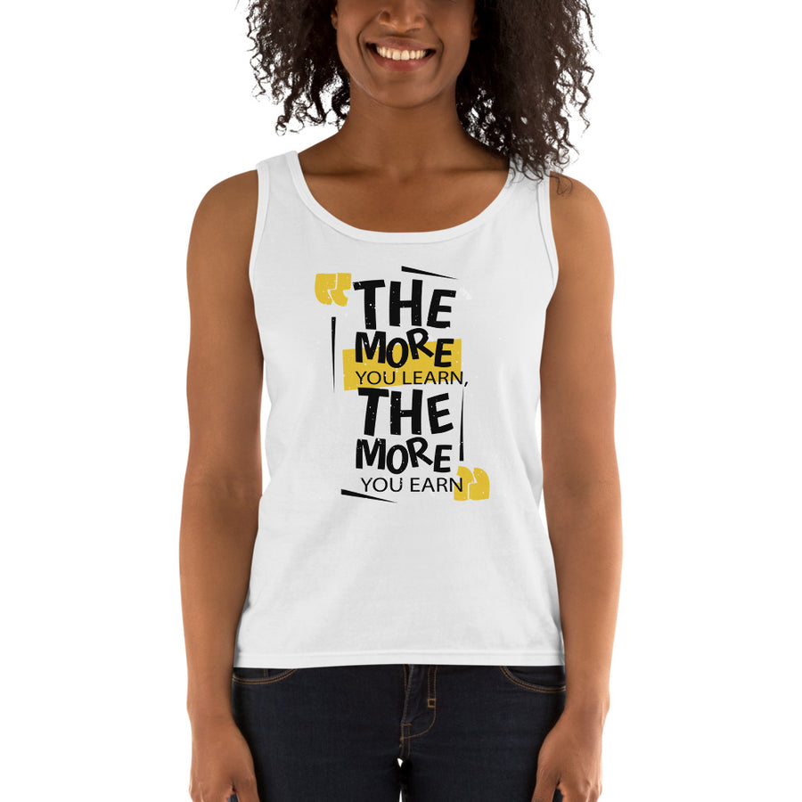 Women's Missy Fit Tank top - The More You Earn