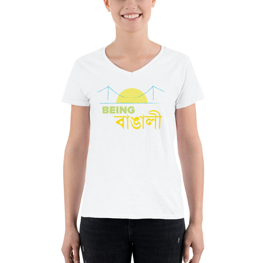 Bengali Lightweight V-Neck T-Shirt - Being Bangali