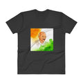 Men's V- Neck T Shirt - Mahatma Gandhi