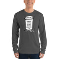 Unisex Long Sleeve T-shirt - Good days start with coffee- Takeaway cup