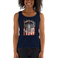 Women's Missy Fit Tank top - Proud to be an American- Eagle & Flag