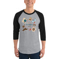 Men's 3/4th Sleeve Raglan T- Shirt - Father's day 3