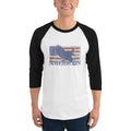 Men's 3/4th Sleeve Raglan T- Shirt - American