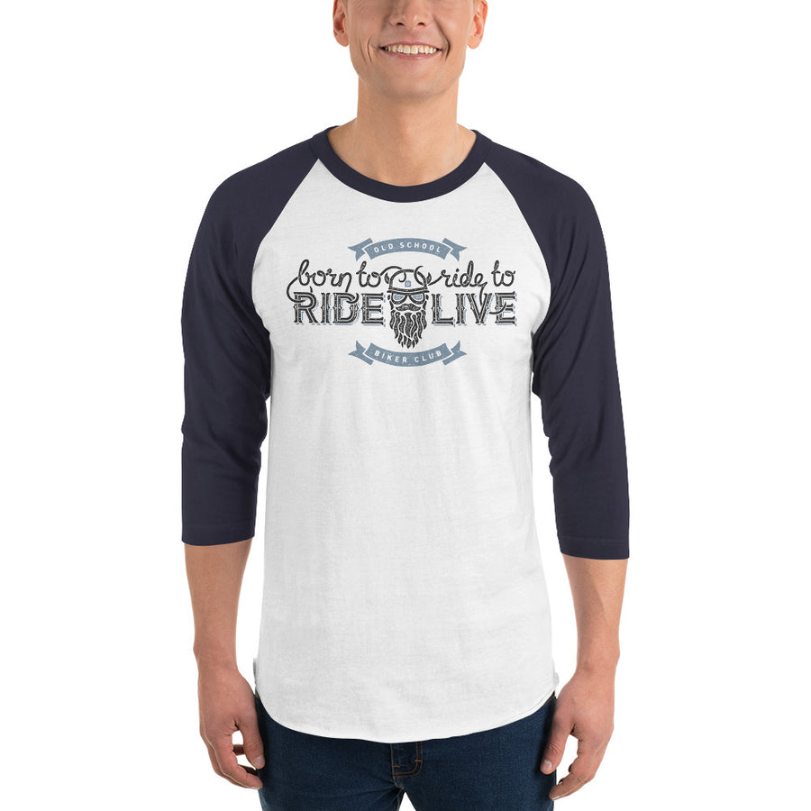 Men's 3/4th Sleeve Raglan T- Shirt - The Roadie